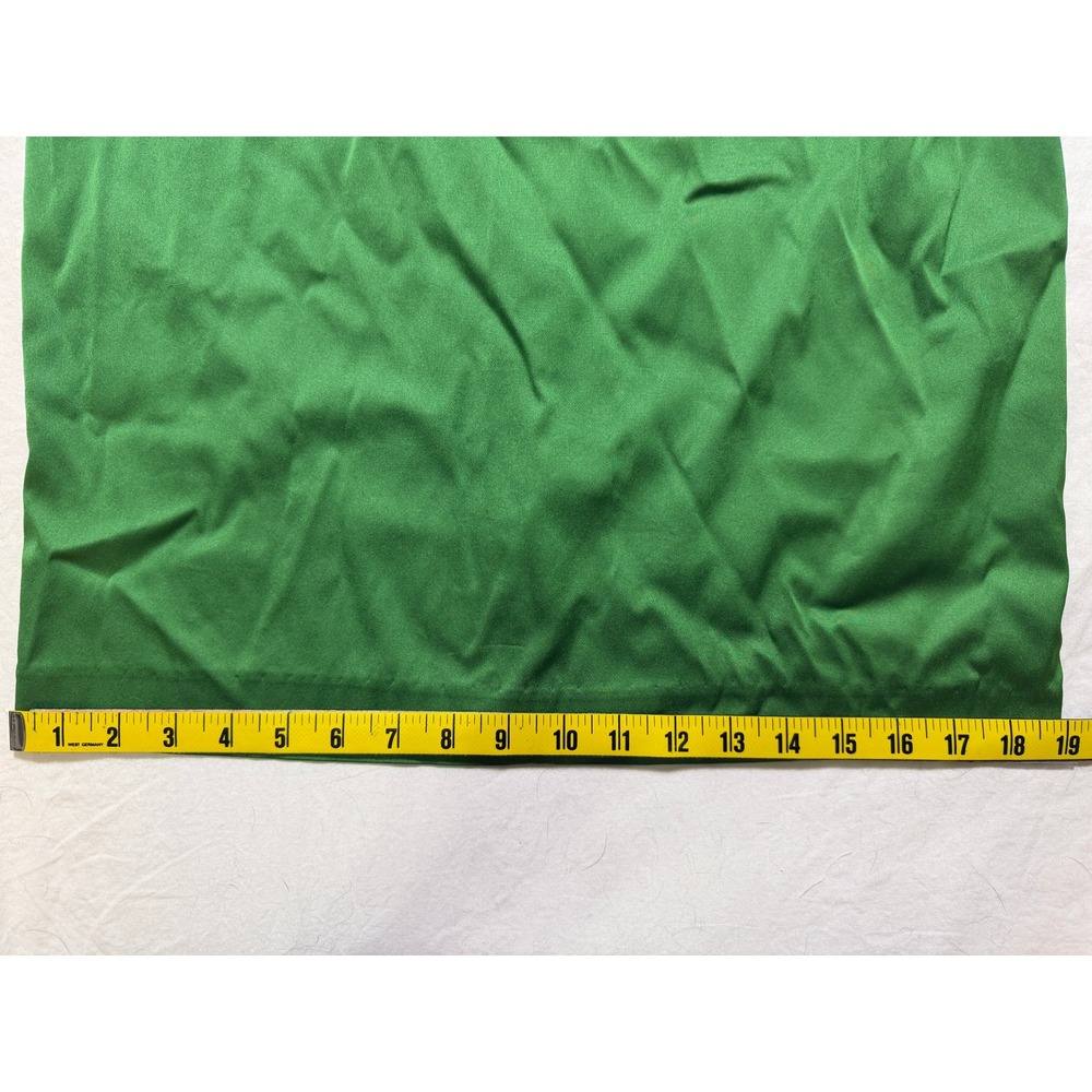 Donna Ricco Emerald Green Cowl Neck Satin Sheath Midi Dress Size 10 - Picture 10 of 10